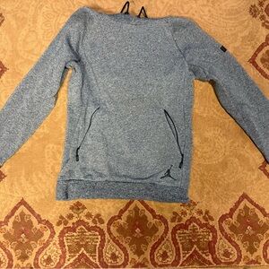 Jordan Heather Gray Sweatshirt with Black Details